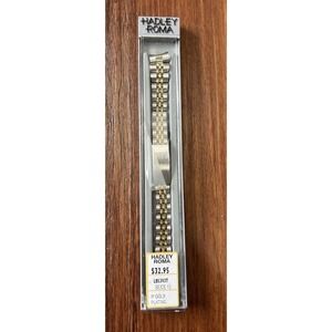 NOS HADLEY ROMA LB5393T SE/CE‎ 13mm IP GOLD PLATED Watch Band